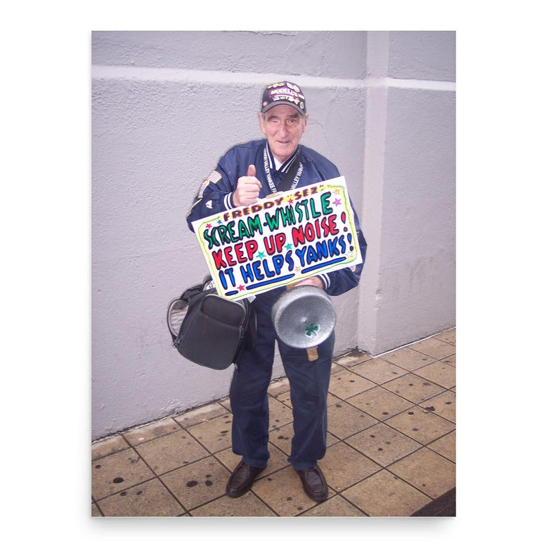 Freddy Schuman poster print, in size 18x24 inches.