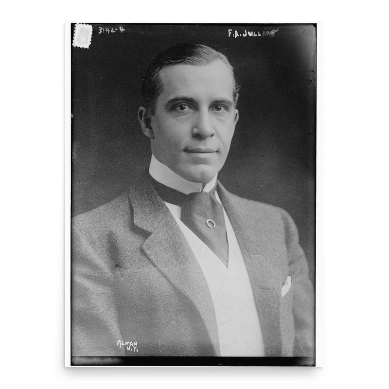 Frederic Augustus Juilliard poster print, in size 18x24 inches.