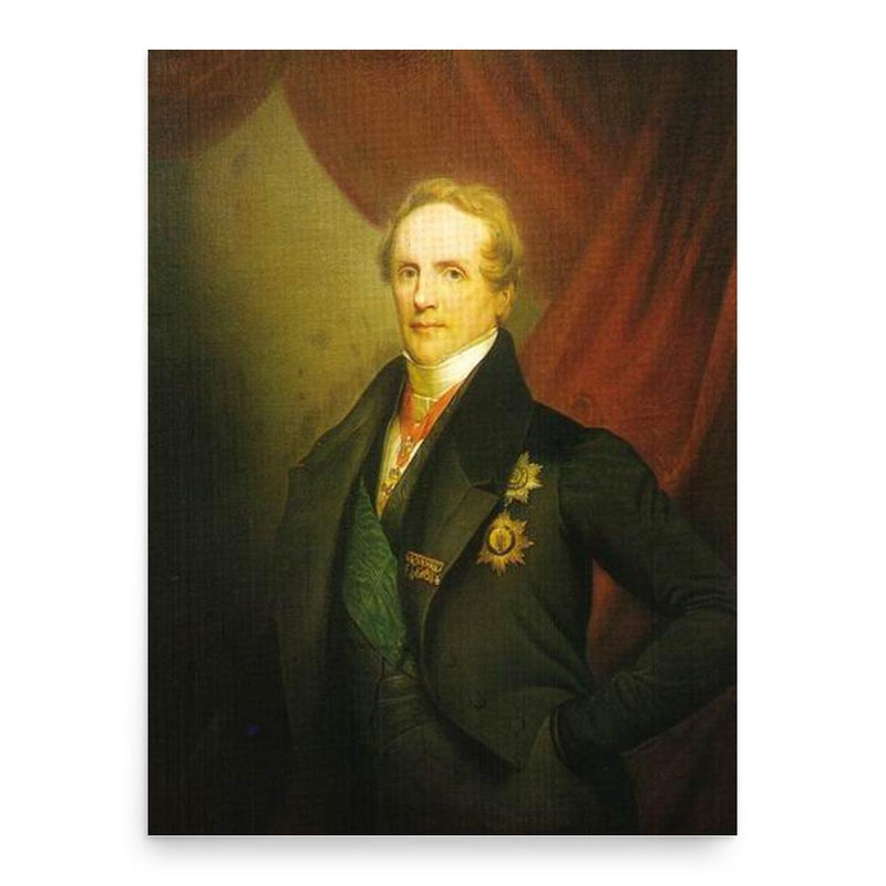 Frederick Augustus II of Saxony poster print, in size 18x24 inches.