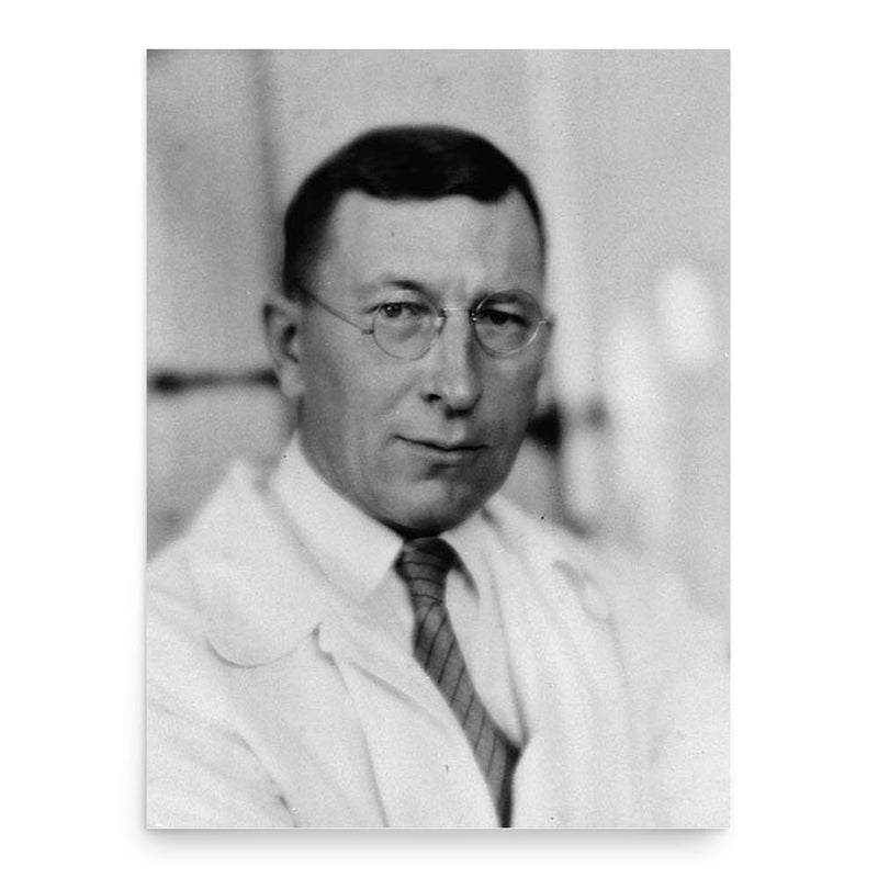 Frederick Banting poster print, in size 18x24 inches.