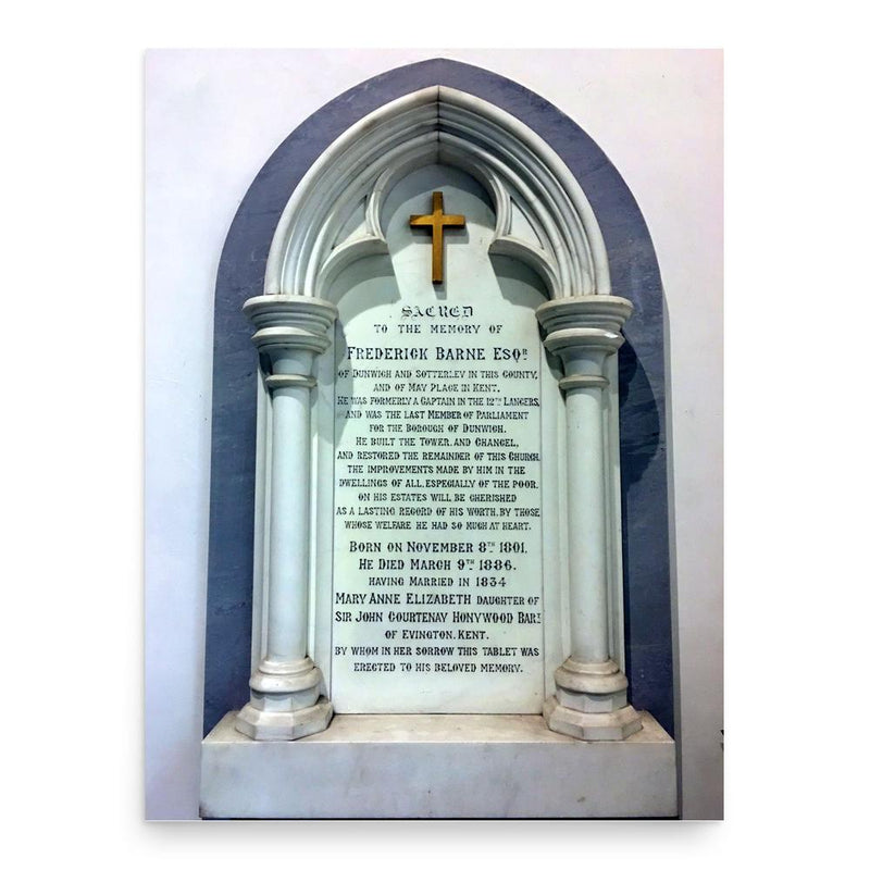 Frederick Barne poster print, in size 18x24 inches.