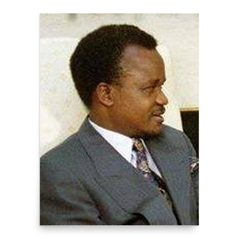 Frederick Chiluba poster print, in size 18x24 inches.