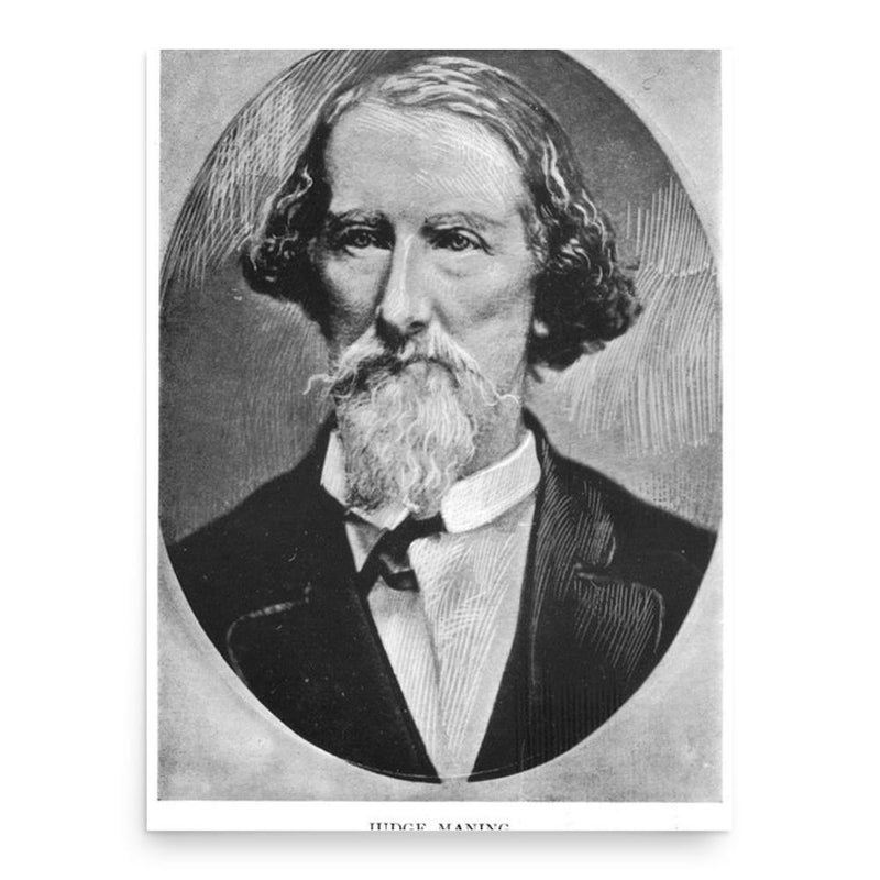 Frederick Edward Maning poster print, in size 18x24 inches.