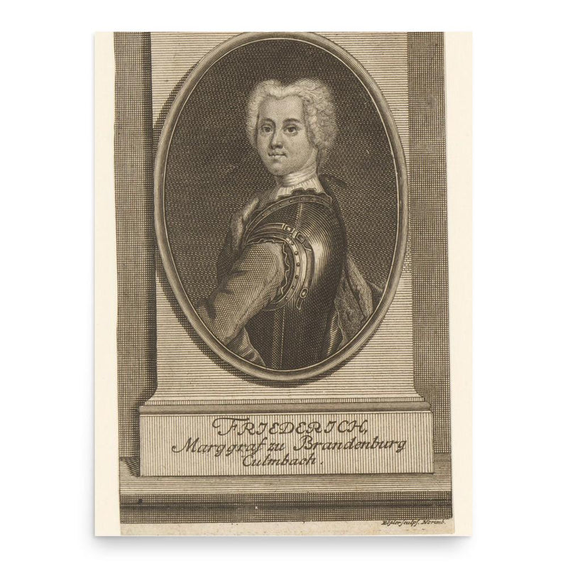 Frederick Ernest of Brandenburg-Kulmbach poster print, in size 18x24 inches.
