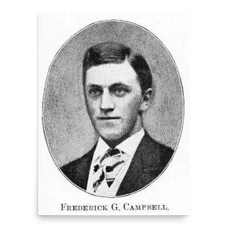Frederick George Campbell poster print, in size 18x24 inches.