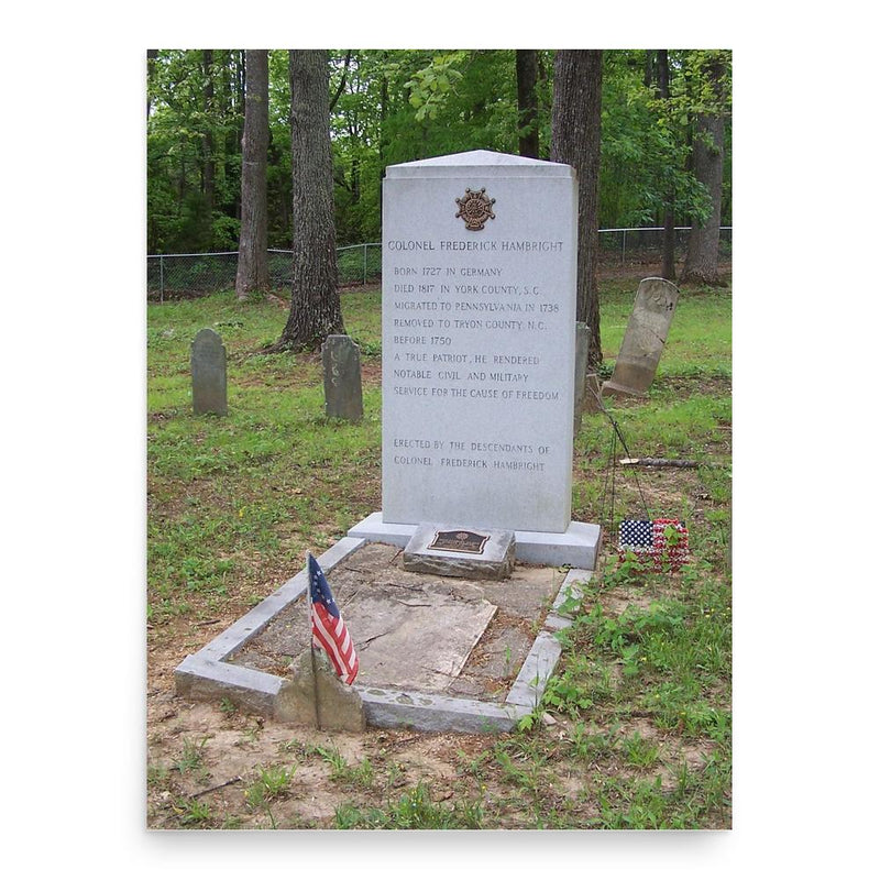 Frederick Hambright poster print, in size 18x24 inches.