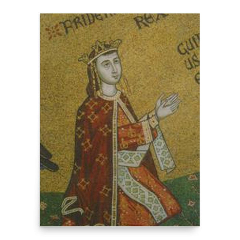 Frederick III of Sicily poster print, in size 18x24 inches.