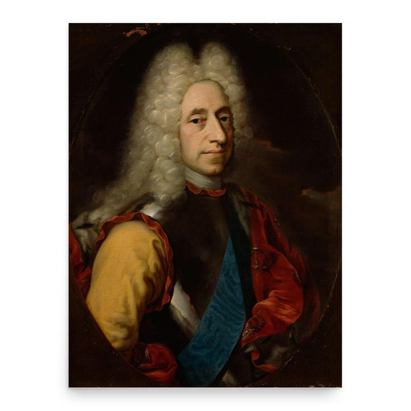 Frederick IV of Denmark poster print, in size 18x24 inches.