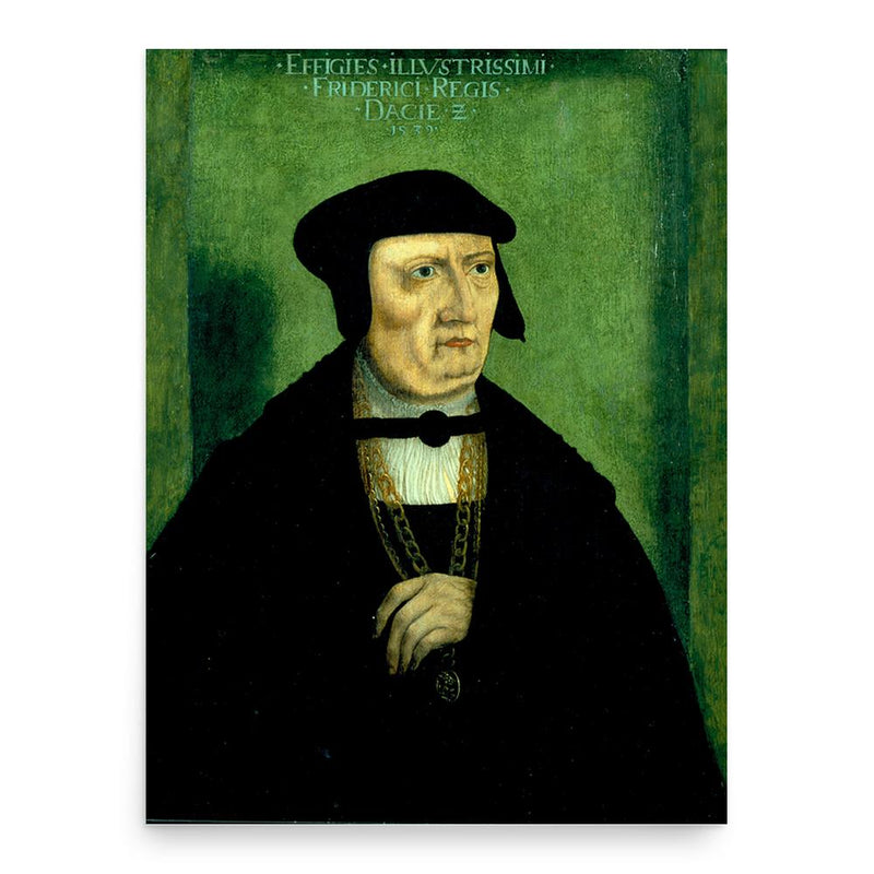 Frederick I of Denmark poster print, in size 18x24 inches.