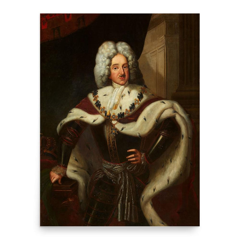 Frederick I of Prussia poster print, in size 18x24 inches.