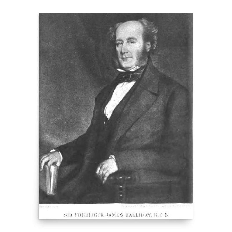 Frederick James Halliday poster print, in size 18x24 inches.