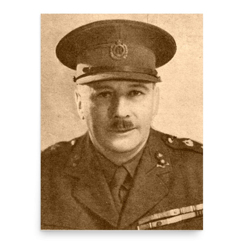 Frederick Kisch poster print, in size 18x24 inches.