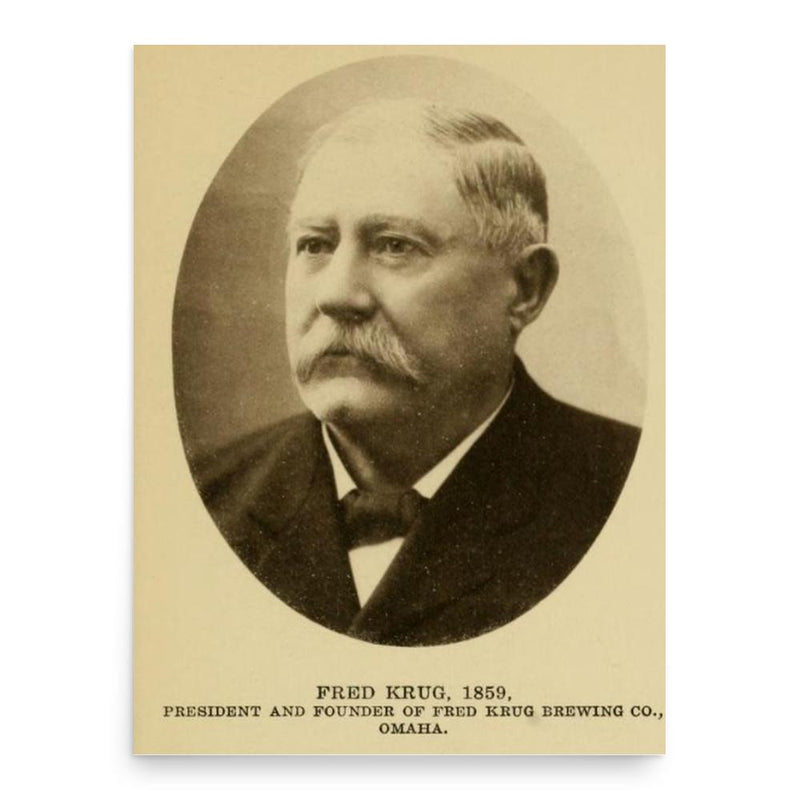Frederick Krug poster print, in size 18x24 inches.
