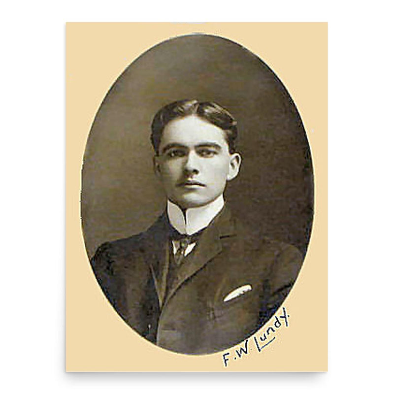 Frederick Lundy poster print, in size 18x24 inches.