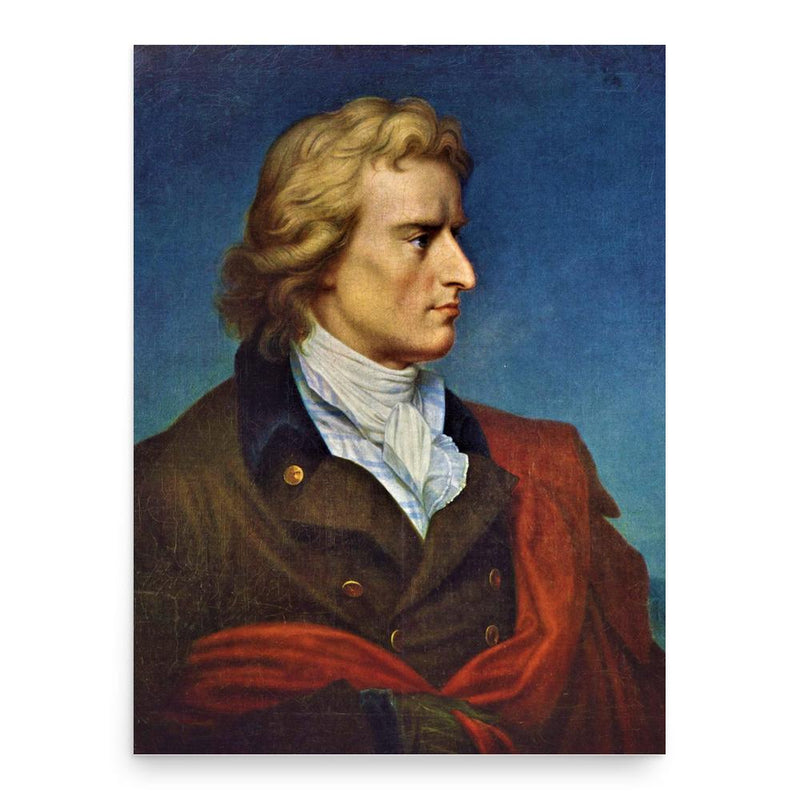 Friedrich Schiller poster print, in size 18x24 inches.