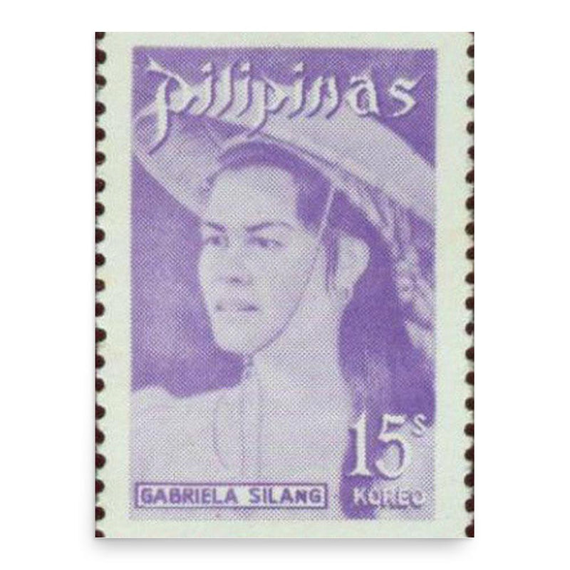 Gabriela Silang poster print, in size 18x24 inches.