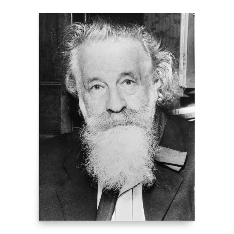 Gaston Bachelard poster print, in size 18x24 inches.