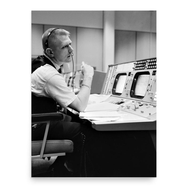 Gene Kranz poster print, in size 18x24 inches.