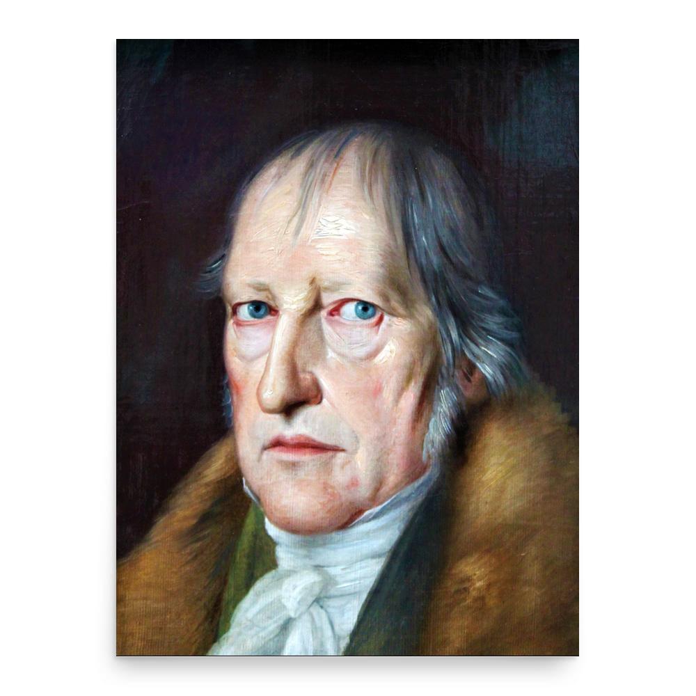 Georg Wilhelm Friedrich Hegel poster print, in size 18x24 inches.
