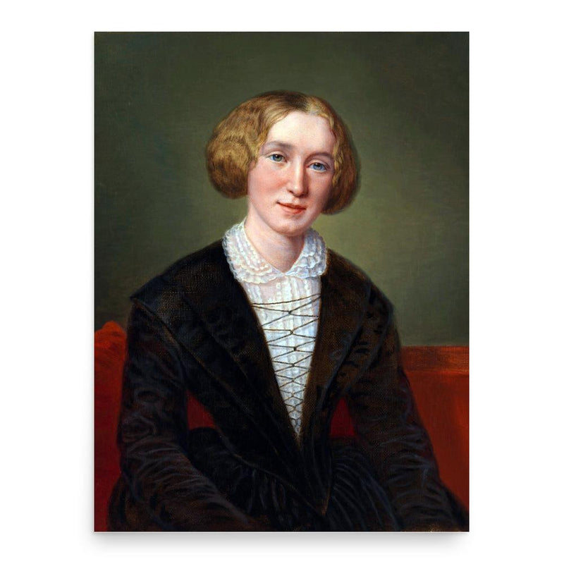 George Eliot poster print, in size 18x24 inches.