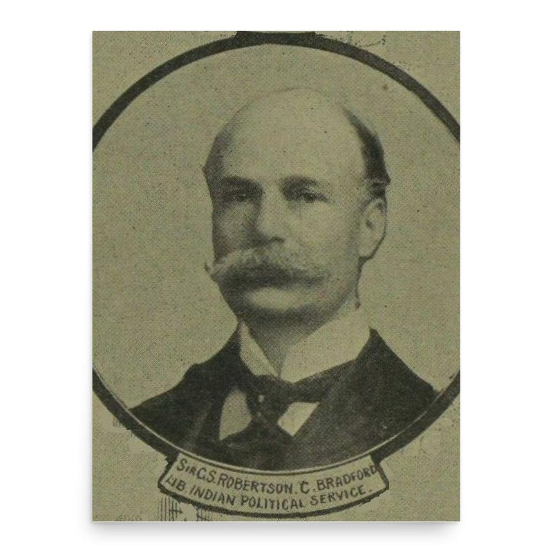 George Scott Robertson poster print, in size 18x24 inches.