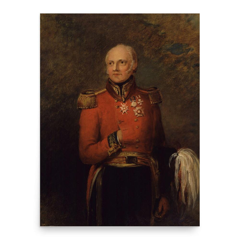 George Scovell poster print, in size 18x24 inches.