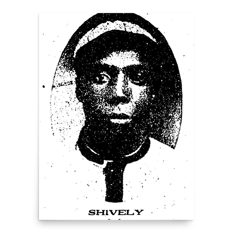 George Shively poster print, in size 18x24 inches.