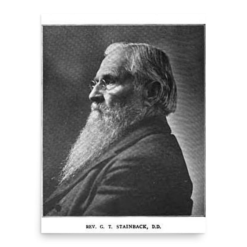 George Tucker Stainback poster print, in size 18x24 inches.