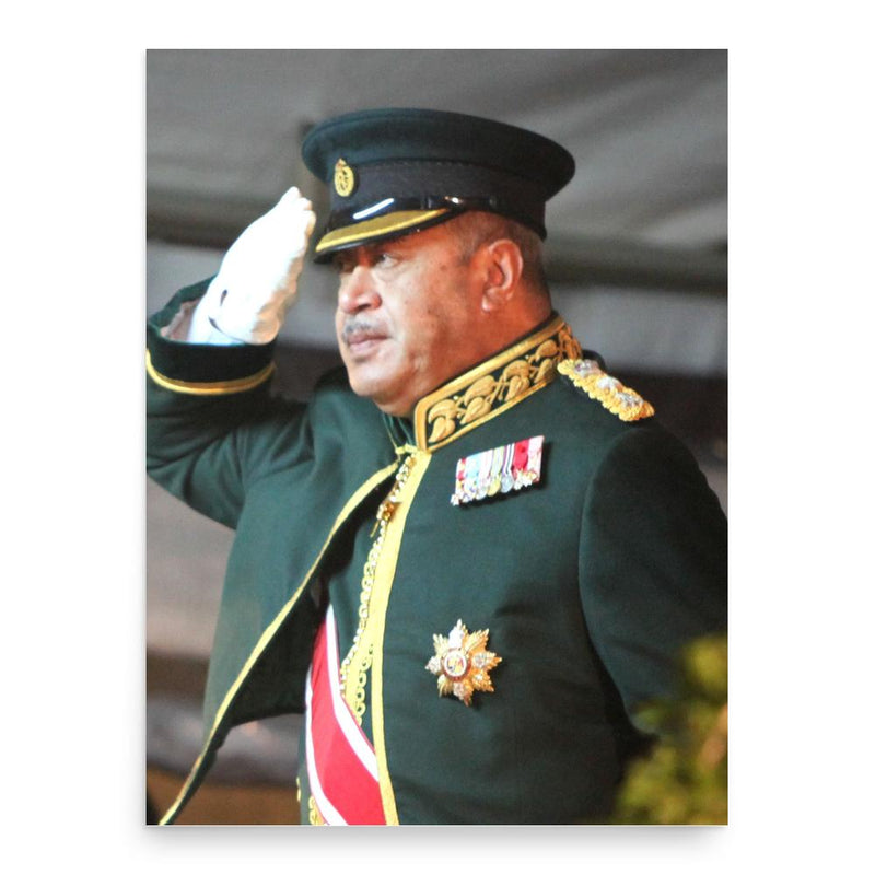 George Tupou V poster print, in size 18x24 inches.