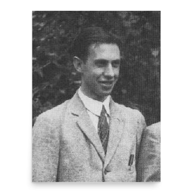 George Uhlenbeck poster print, in size 18x24 inches.