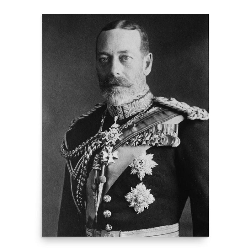George V poster print, in size 18x24 inches.