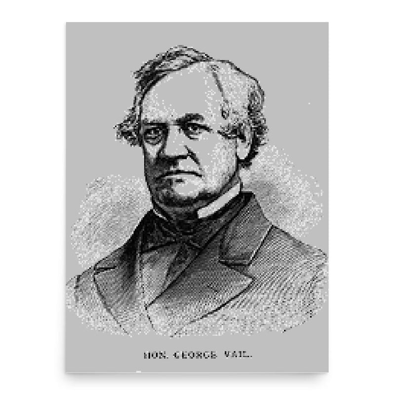 George Vail poster print, in size 18x24 inches.