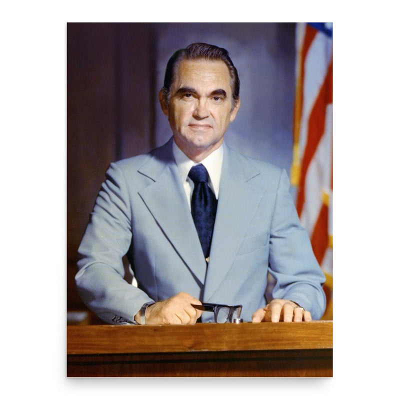George Wallace poster print, in size 18x24 inches.
