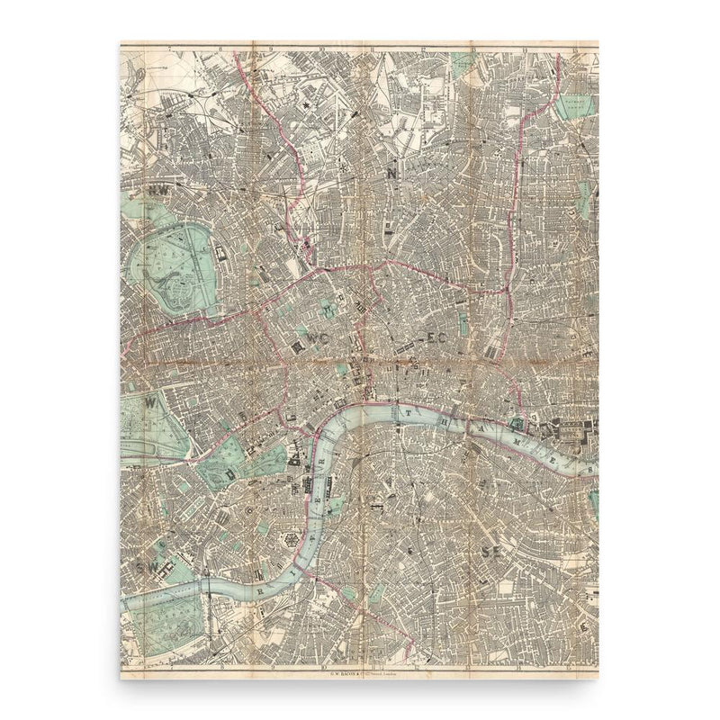 George Washington Bacon poster print, in size 18x24 inches.