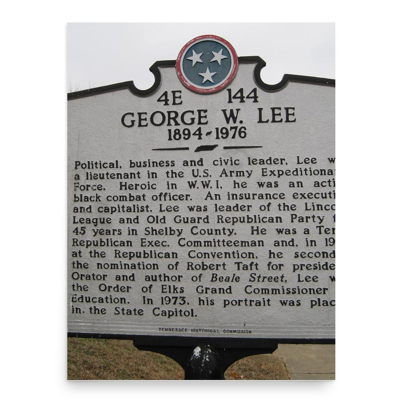 George Washington Lee poster print, in size 18x24 inches.