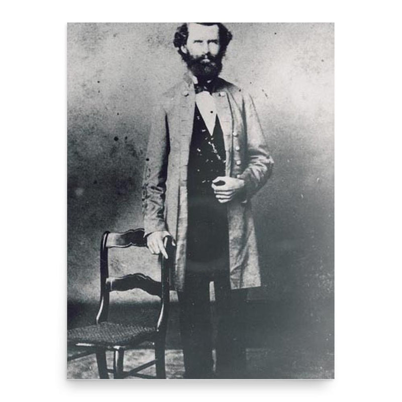 George Washington Rains poster print, in size 18x24 inches.