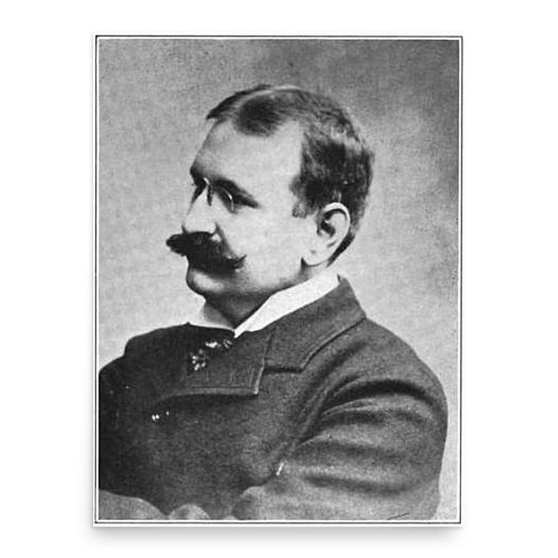 George Wheeler Hinman poster print, in size 18x24 inches.