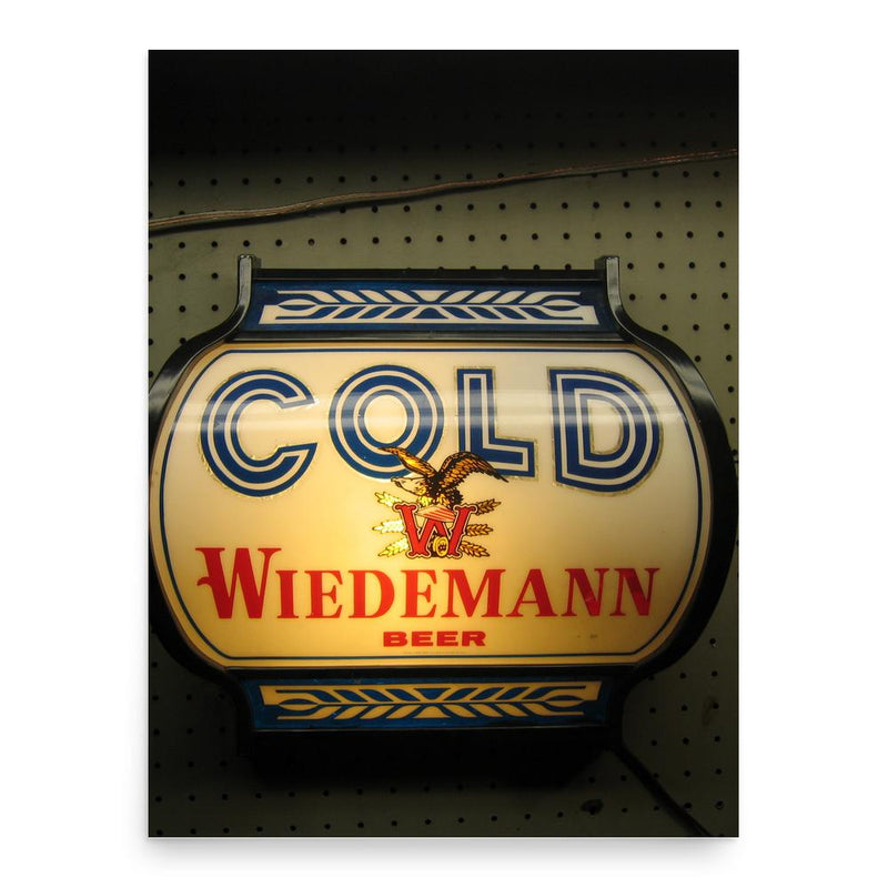 George Wiedemann poster print, in size 18x24 inches.