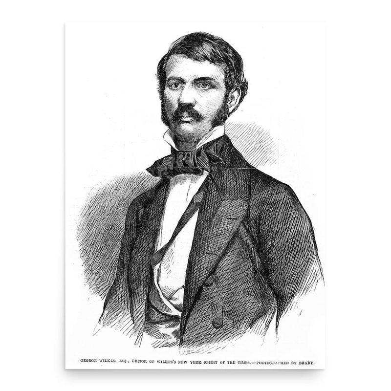 George Wilkes poster print, in size 18x24 inches.