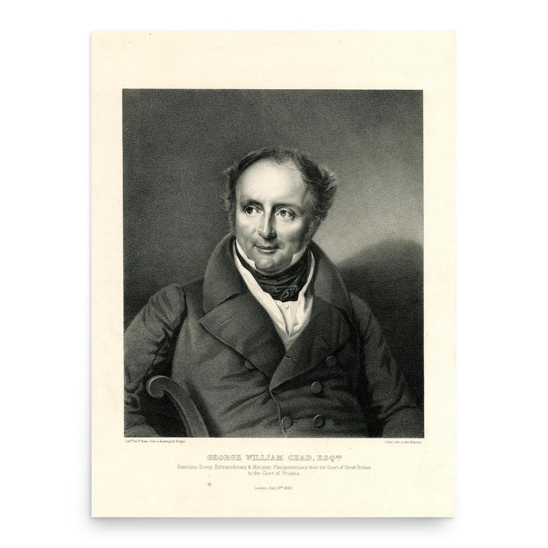 George William Chad poster print, in size 18x24 inches.