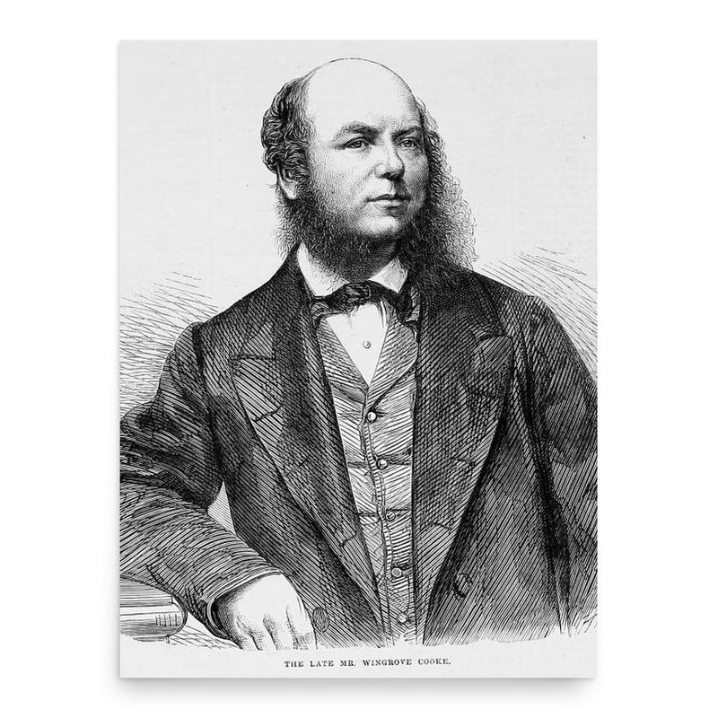 George Wingrove Cooke poster print, in size 18x24 inches.