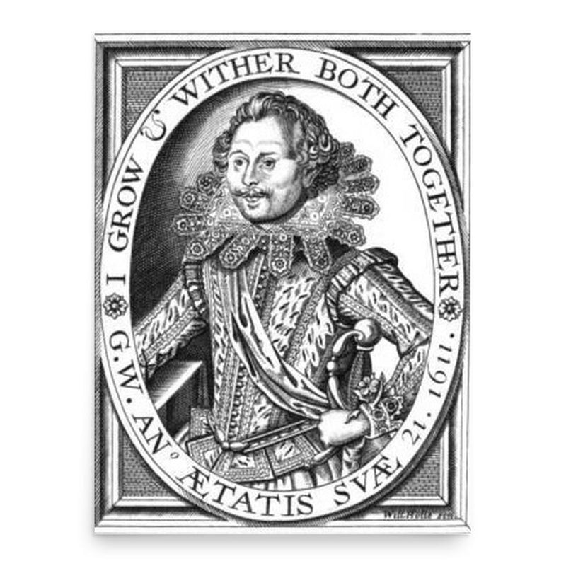 George Wither poster print, in size 18x24 inches.