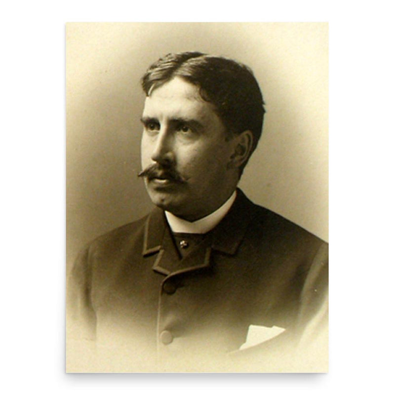 George Yost Coffin poster print, in size 18x24 inches.