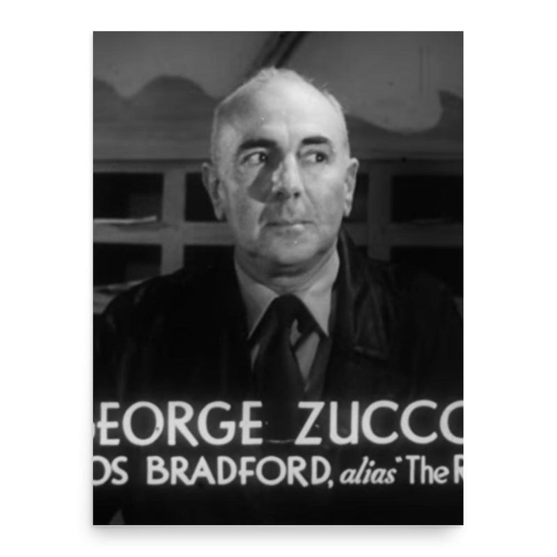 George Zucco poster print, in size 18x24 inches.