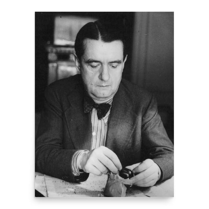 Georges Auric poster print, in size 18x24 inches.