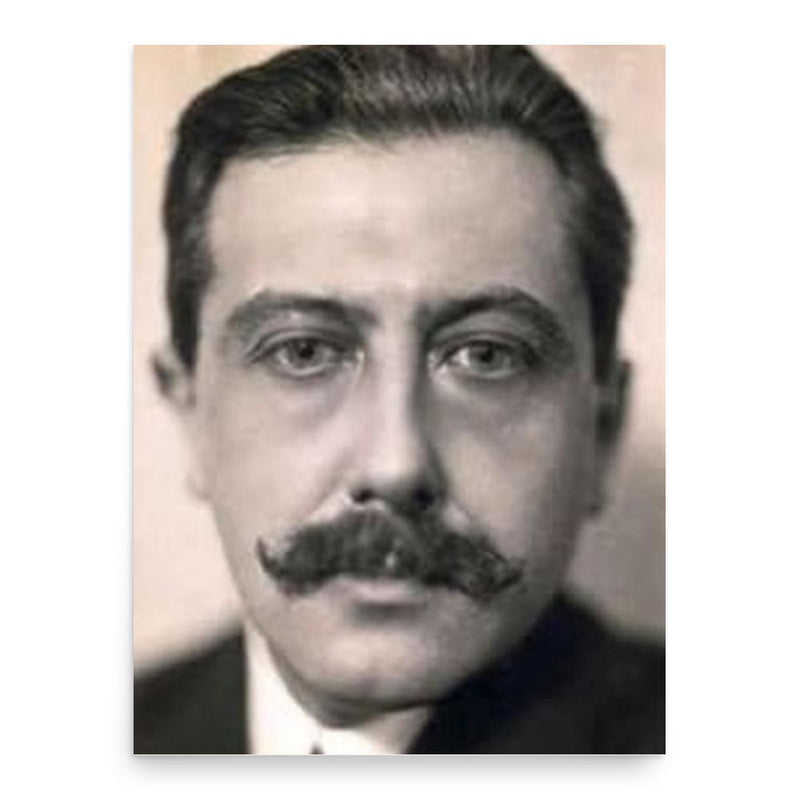 Georges Bernanos poster print, in size 18x24 inches.