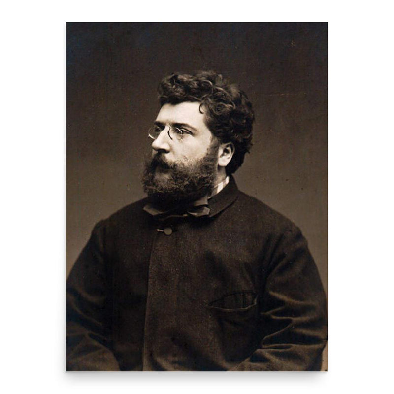 Georges Bizet poster print, in size 18x24 inches.