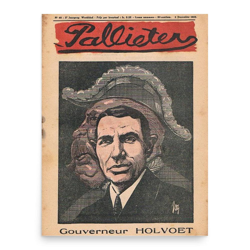 Georges Holvoet poster print, in size 18x24 inches.