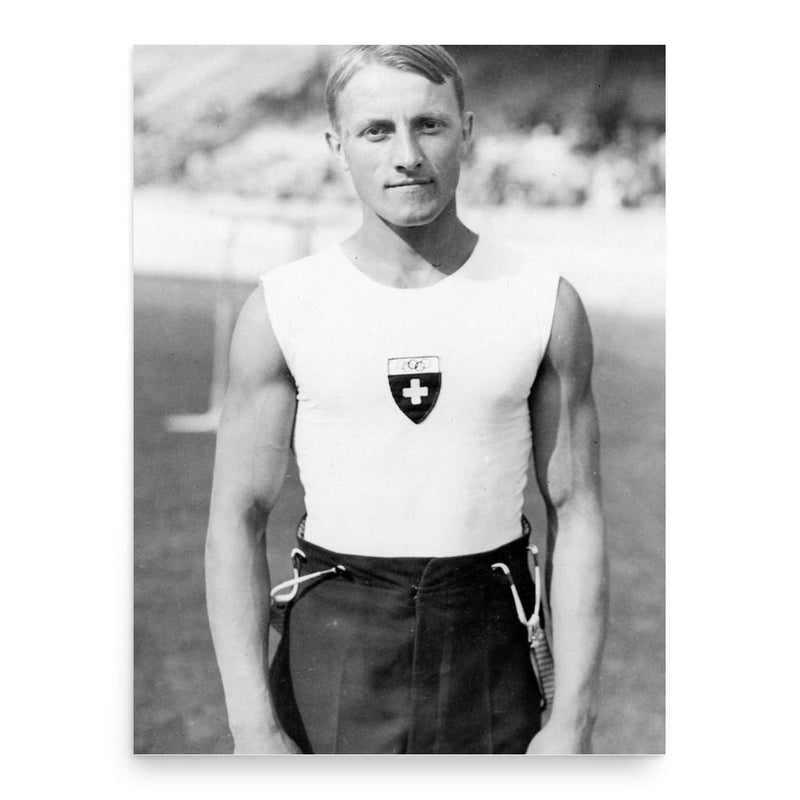 Georges Miez poster print, in size 18x24 inches.