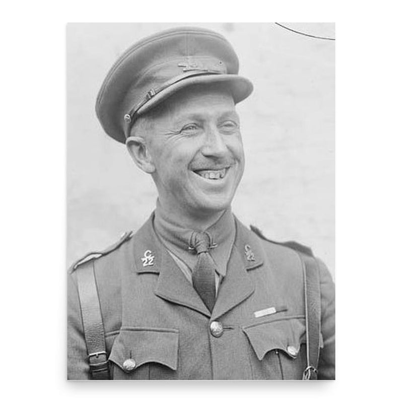 Georges Vanier poster print, in size 18x24 inches.